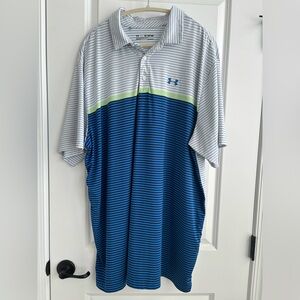 EUC Under Armour Heatgear Polo Men Size 3XL TALL